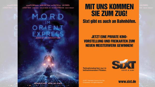 Sixt + Mord im Orient Express
